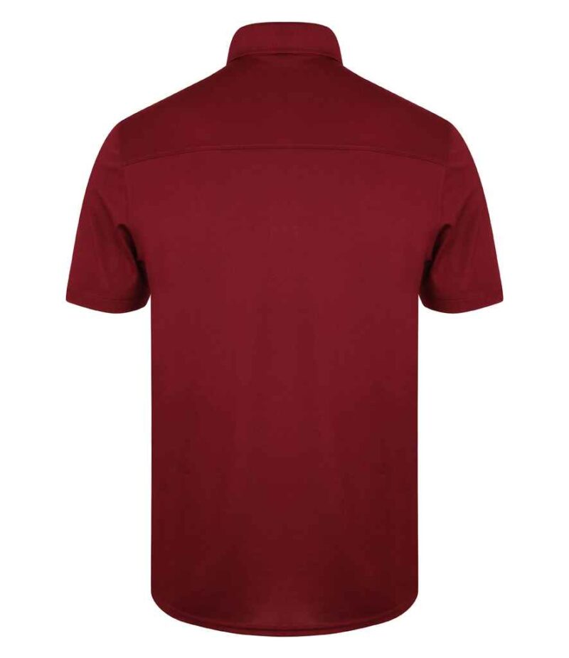 Henbury Slim Fit Stretch Microfine Piqué Polo Shirt - Image 36