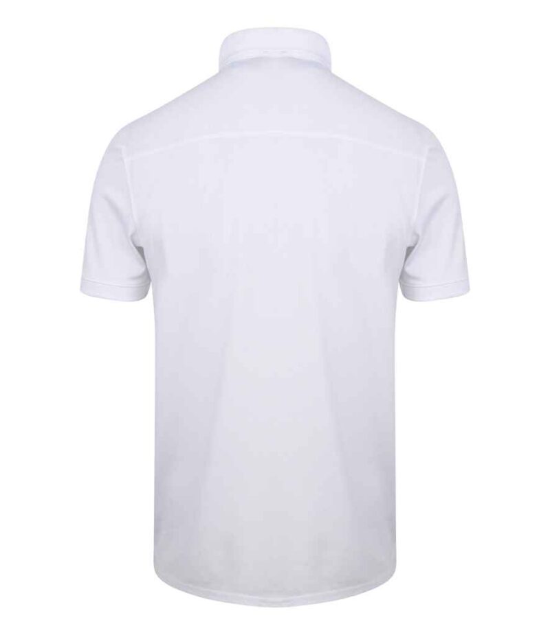 Henbury Slim Fit Stretch Microfine Piqué Polo Shirt - Image 5