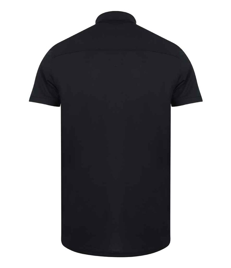 Henbury Slim Fit Stretch Microfine Piqué Polo Shirt - Image 8