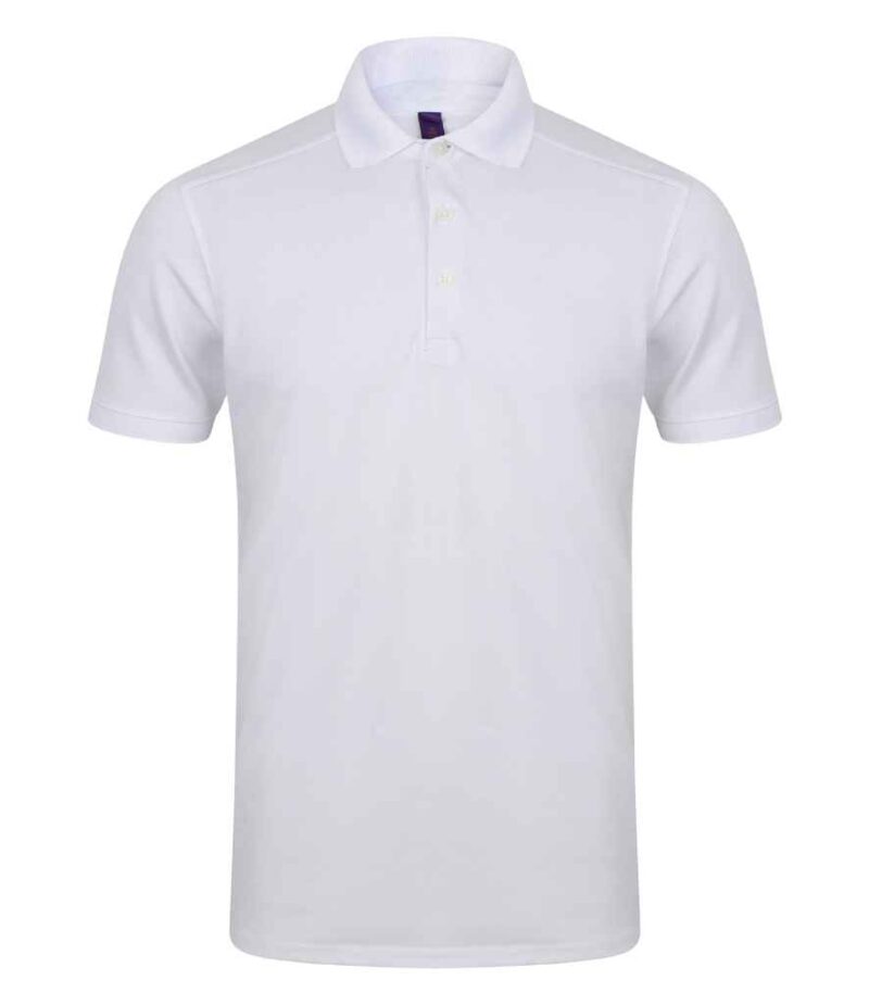 Henbury Slim Fit Stretch Microfine Piqué Polo Shirt - Image 4