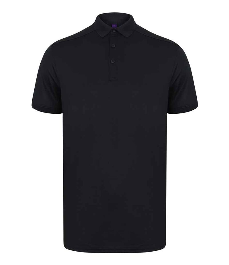 Henbury Slim Fit Stretch Microfine Piqué Polo Shirt - Image 7