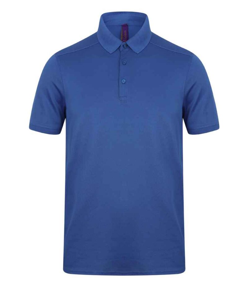 Henbury Slim Fit Stretch Microfine Piqué Polo Shirt - Image 13