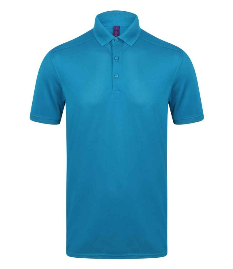 Henbury Slim Fit Stretch Microfine Piqué Polo Shirt - Image 16