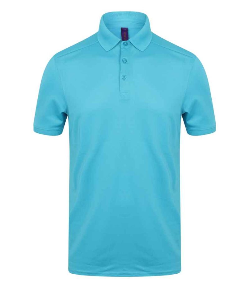 Henbury Slim Fit Stretch Microfine Piqué Polo Shirt - Image 19