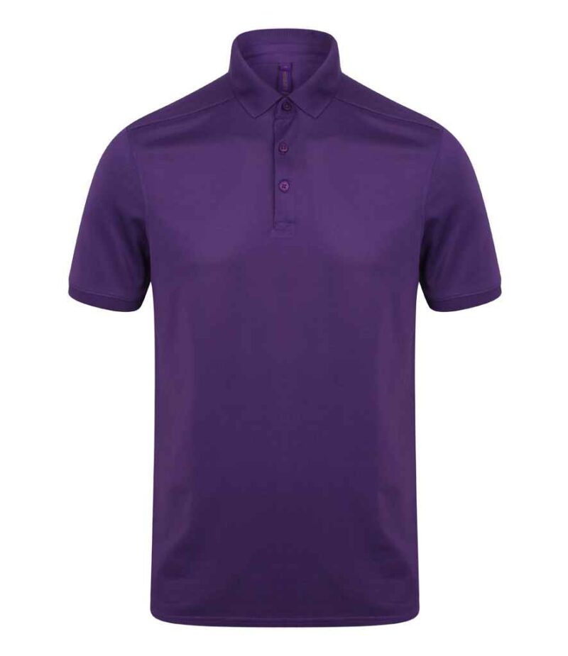 Henbury Slim Fit Stretch Microfine Piqué Polo Shirt - Image 22