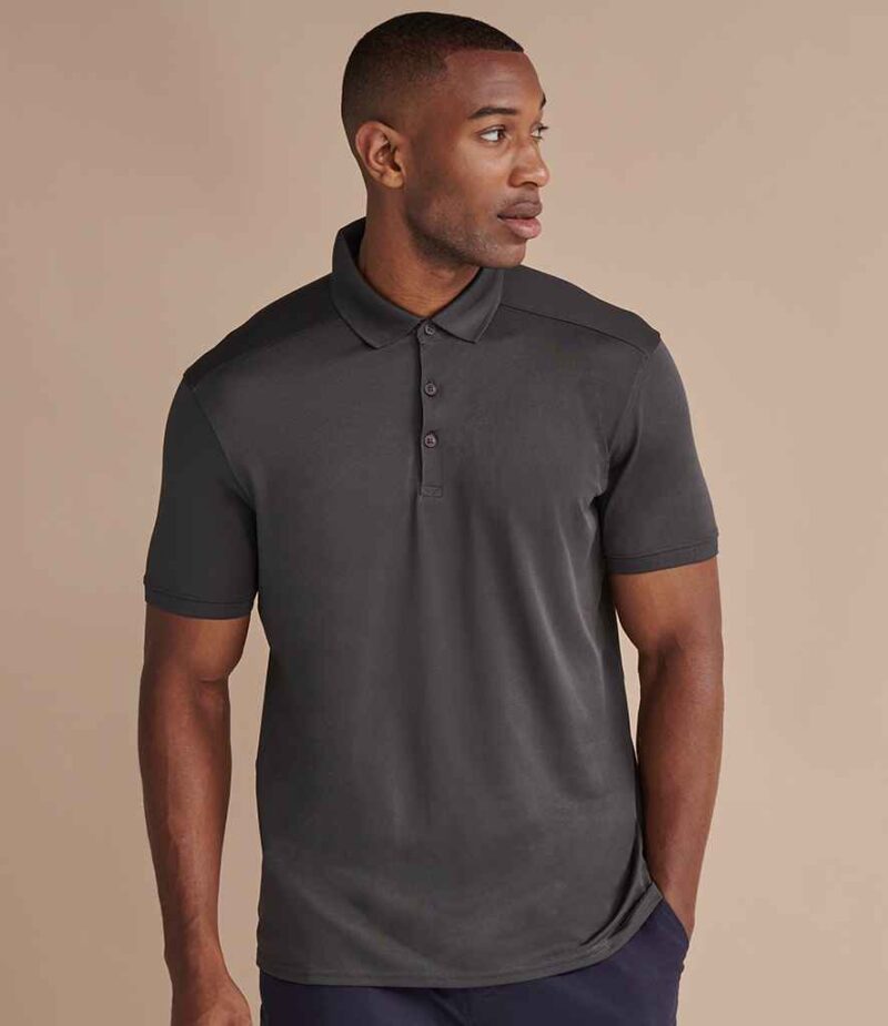 Henbury Slim Fit Stretch Microfine Piqué Polo Shirt - Image 28