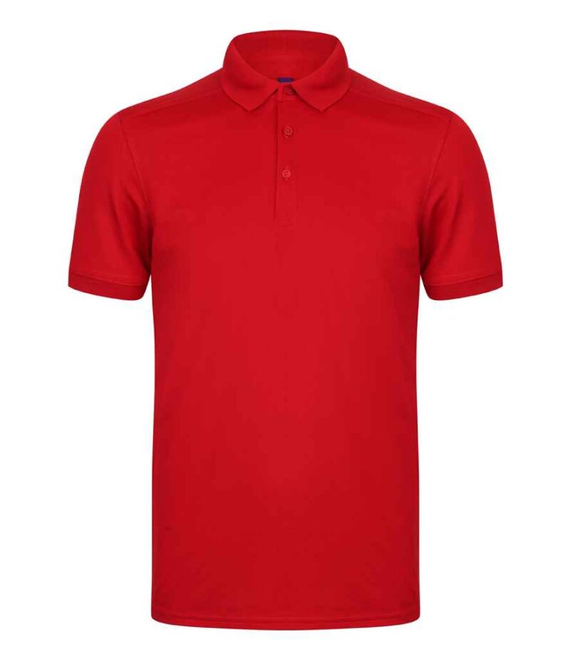 Henbury Slim Fit Stretch Microfine Piqué Polo Shirt - Image 32