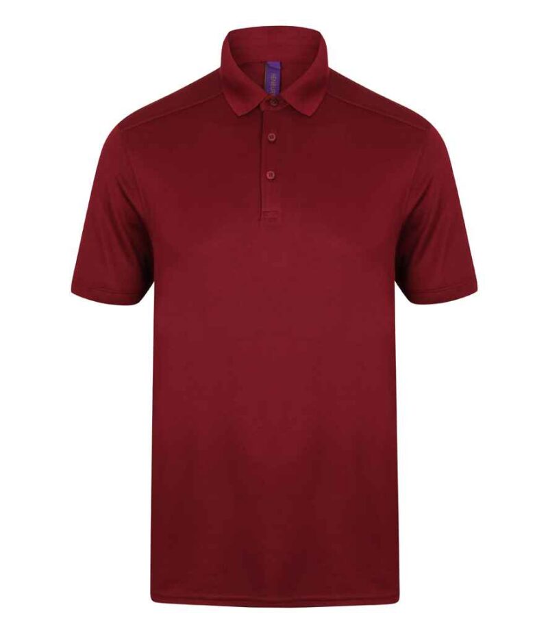 Henbury Slim Fit Stretch Microfine Piqué Polo Shirt - Image 35