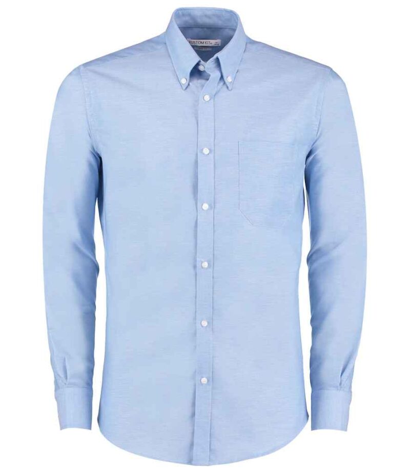 Kustom Kit Long Sleeve Slim Fit Workwear Oxford Shirt - Image 6