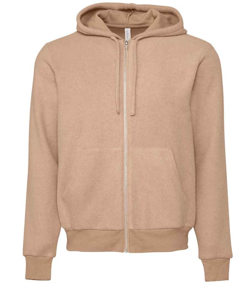 Canvas Unisex Sueded Full Zip Hoodie - Image 2