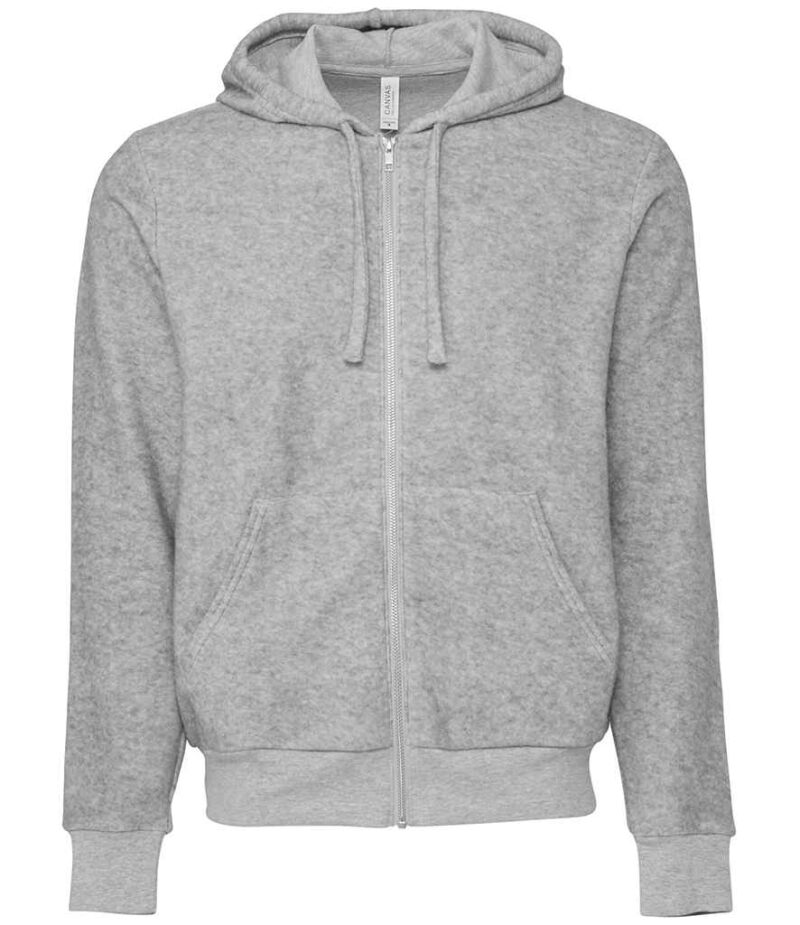 Canvas Unisex Sueded Full Zip Hoodie - Image 6