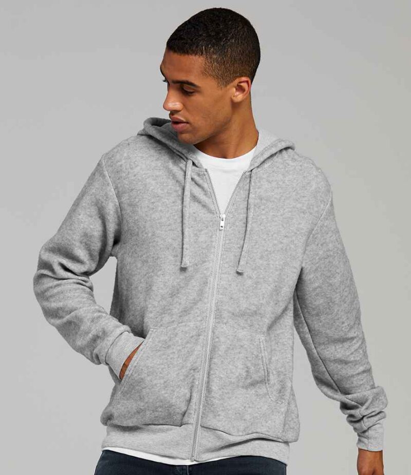 Canvas Unisex Sueded Full Zip Hoodie - Image 5