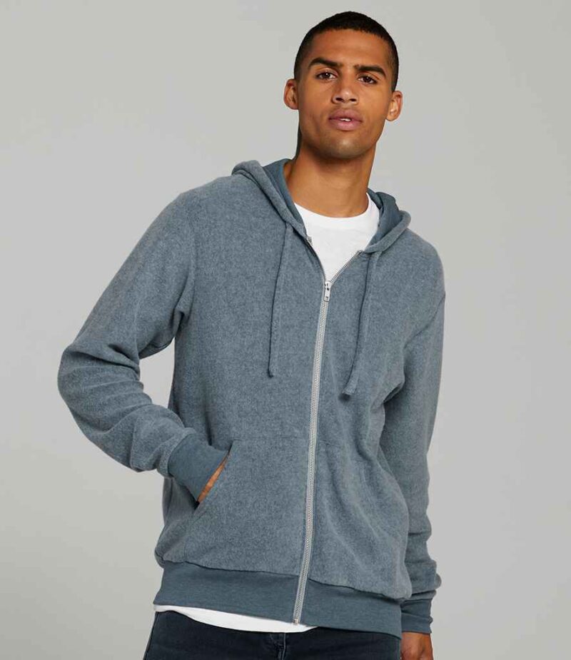 Canvas Unisex Sueded Full Zip Hoodie - Image 9