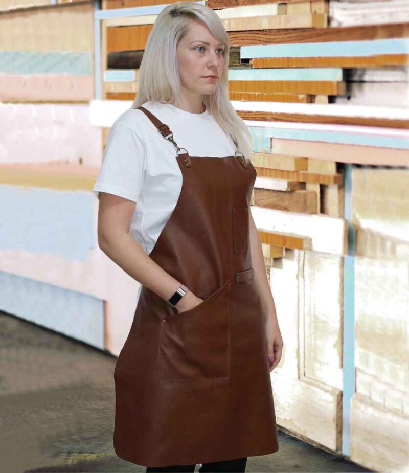 Joseph Alan Leather Bib Apron - Image 2