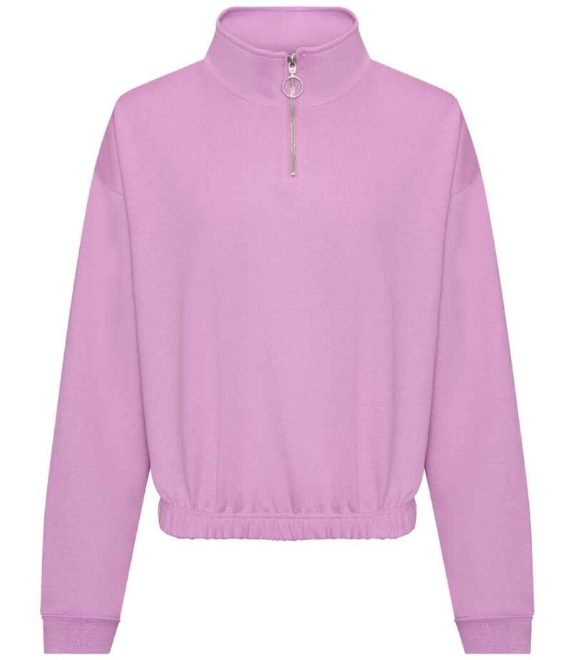 AWDis Ladies Cropped 1/4 Zip Sweatshirt - Image 13