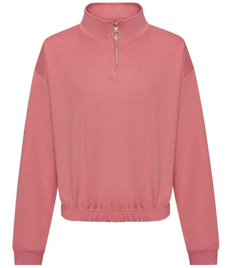 AWDis Ladies Cropped 1/4 Zip Sweatshirt - Image 16