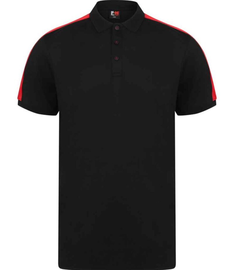 Finden and Hales Unisex Contrast Panel Piqué Polo Shirt - Image 5