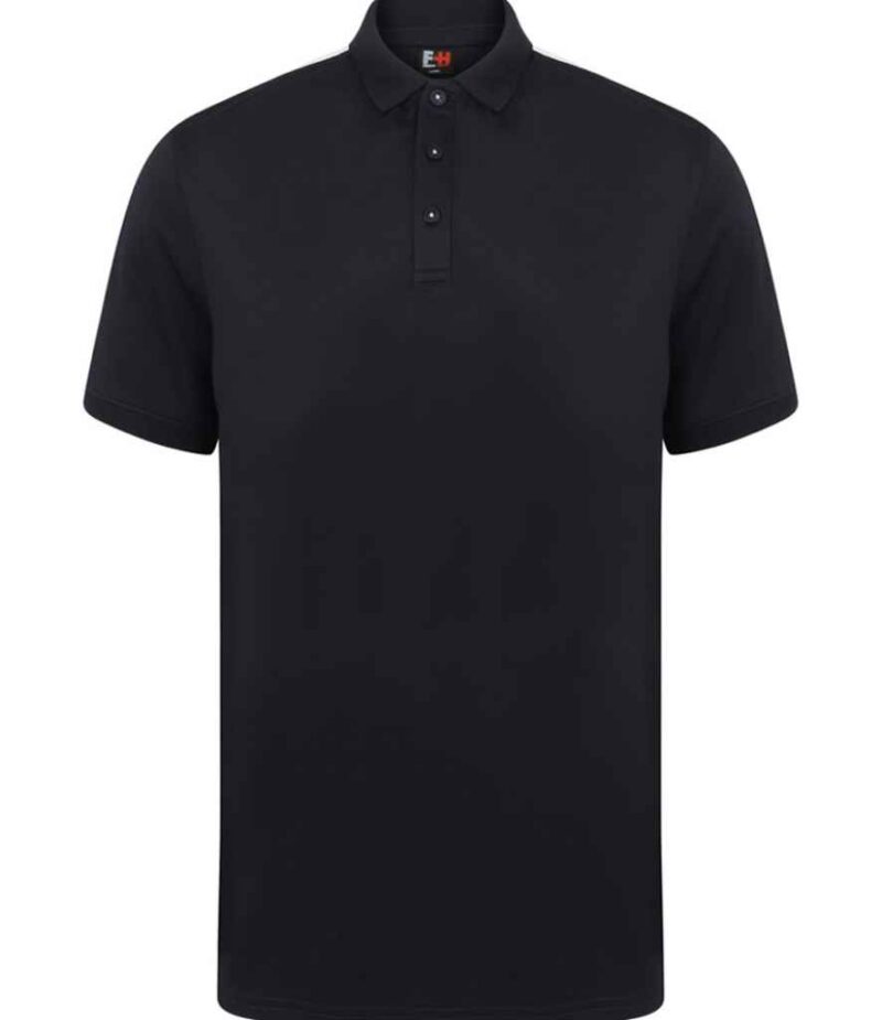 Finden and Hales Unisex Contrast Panel Piqué Polo Shirt - Image 12