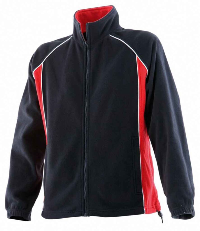 Finden and Hales Ladies Contrast Micro Fleece Jacket - Image 3