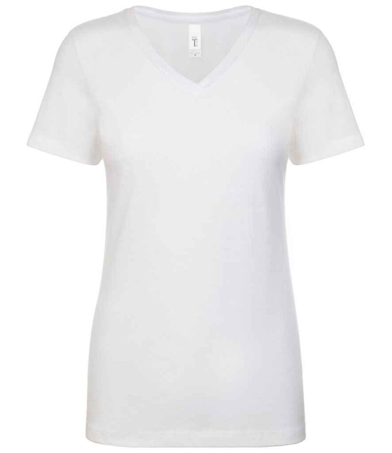 Next Level Apparel Ladies Ideal V Neck T-Shirt - Image 4