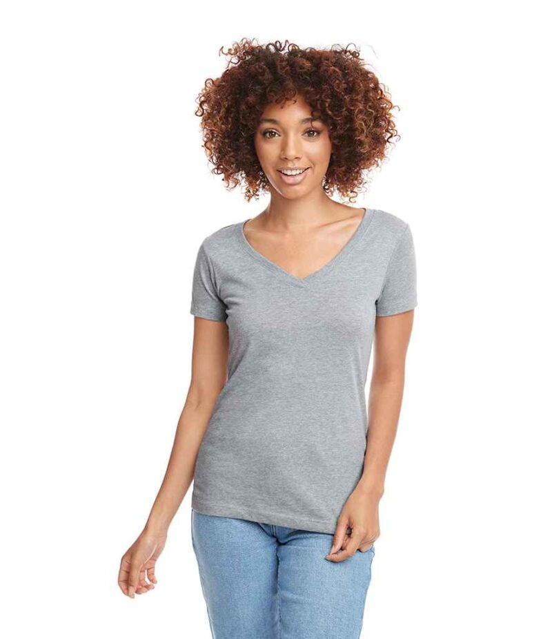 Next Level Apparel Ladies Ideal V Neck T-Shirt - Image 19