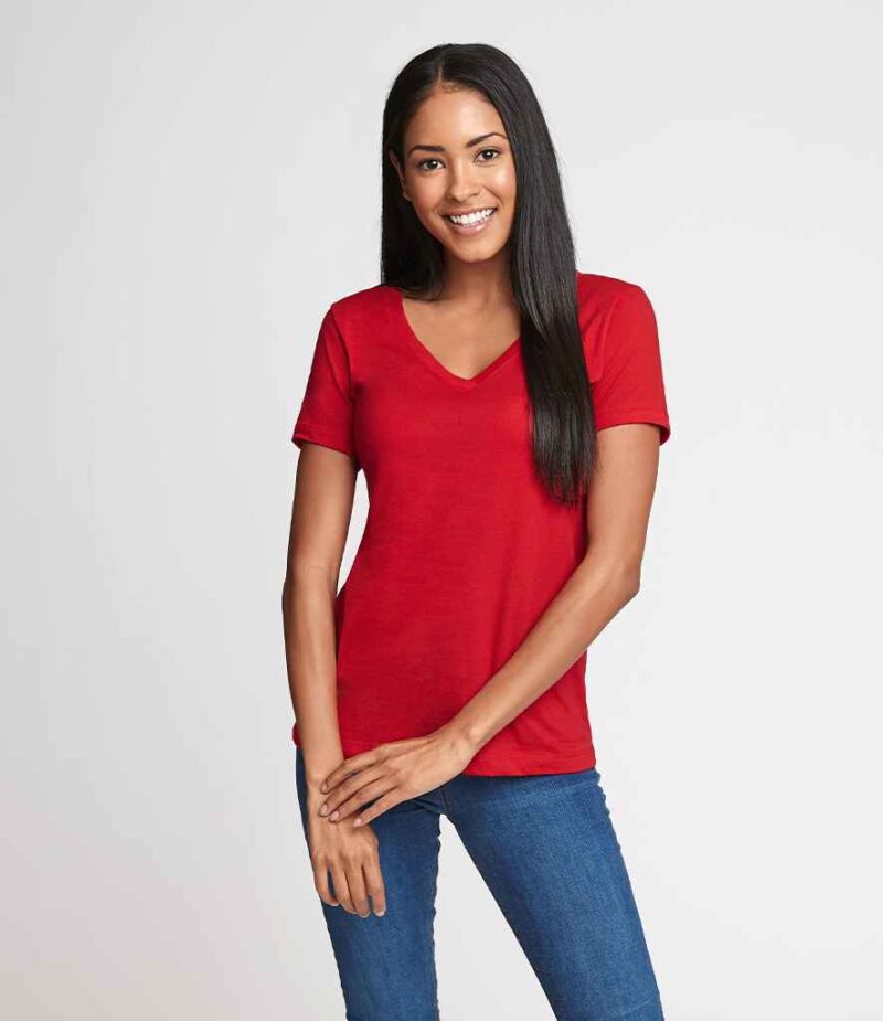 Next Level Apparel Ladies Ideal V Neck T-Shirt - Image 22