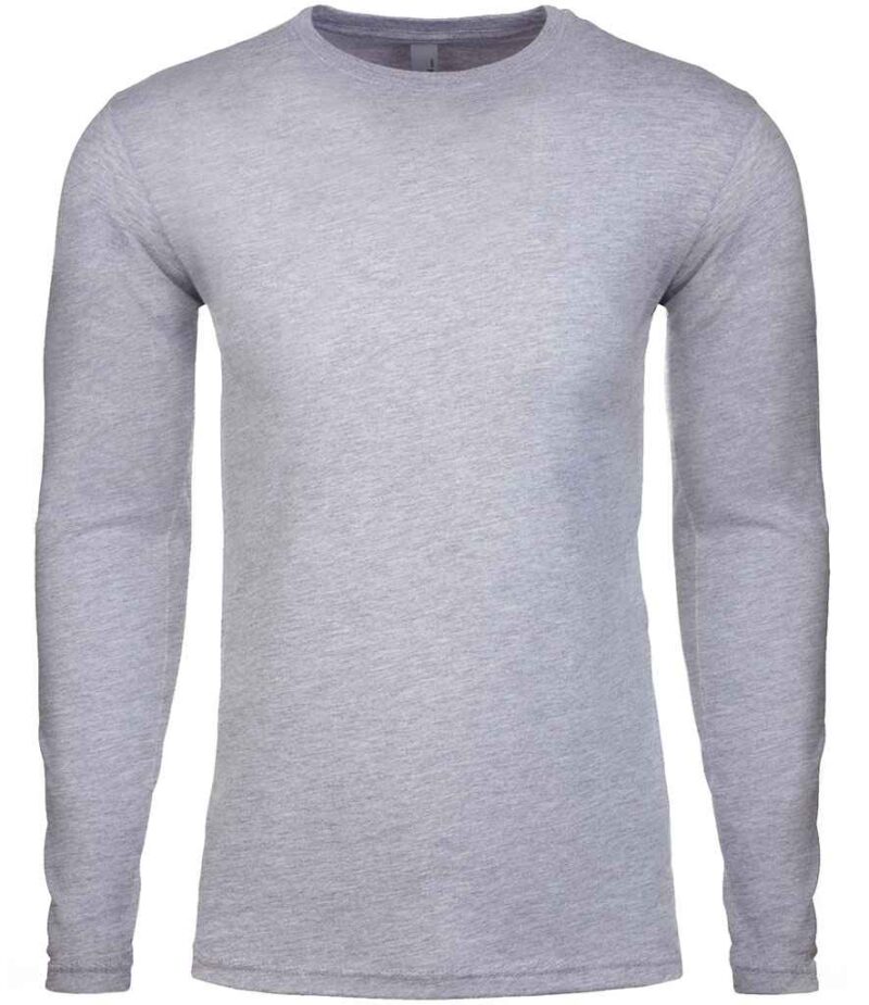 Next Level Apparel Cotton Long Sleeve Crew Neck T-Shirt - Image 13