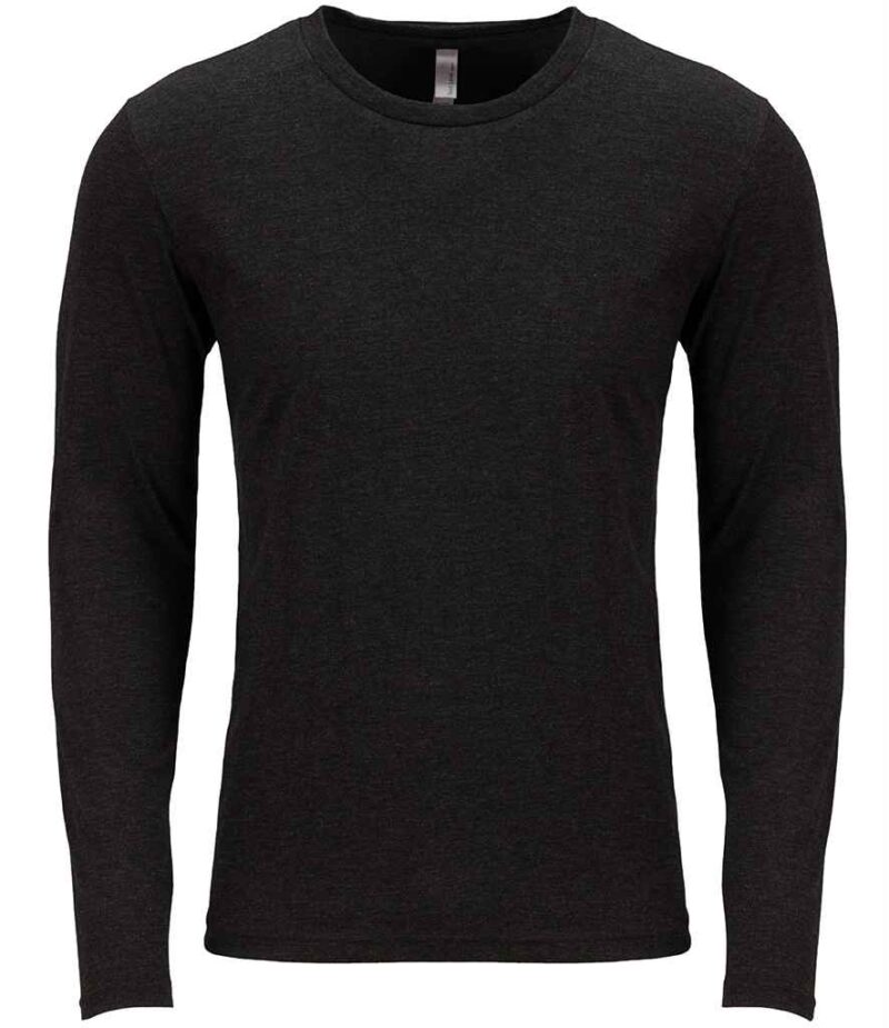 Next Level Apparel Unisex Long Sleeve Tri-Blend Crew T-Shirt - Image 2