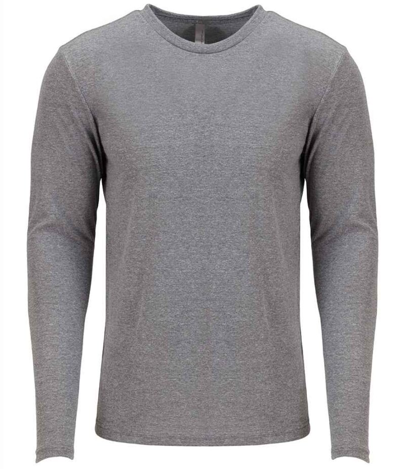 Next Level Apparel Unisex Long Sleeve Tri-Blend Crew T-Shirt - Image 16