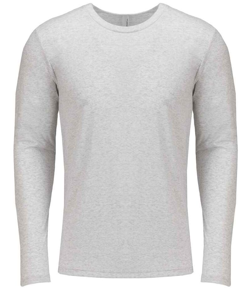 Next Level Apparel Unisex Long Sleeve Tri-Blend Crew T-Shirt - Image 4