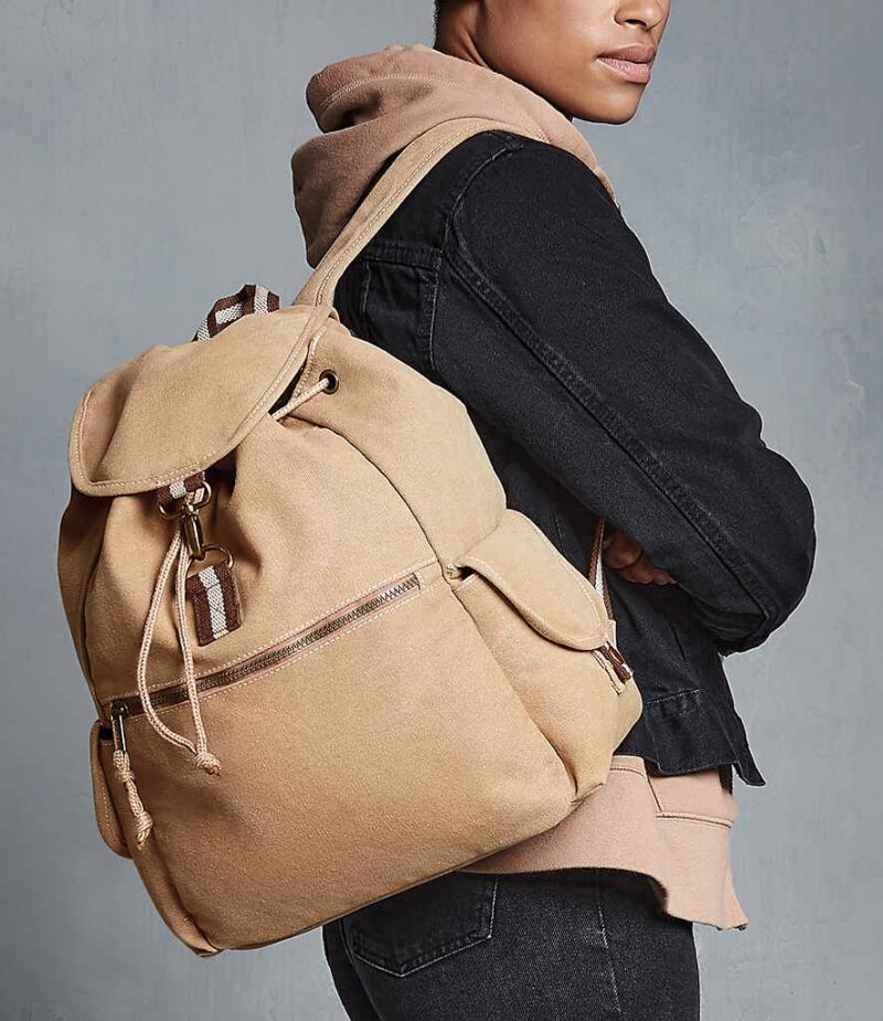 Quadra Vintage Canvas Backpack - Image 5