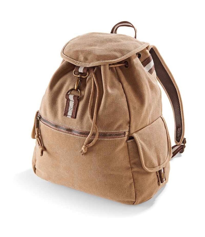 Quadra Vintage Canvas Backpack - Image 6