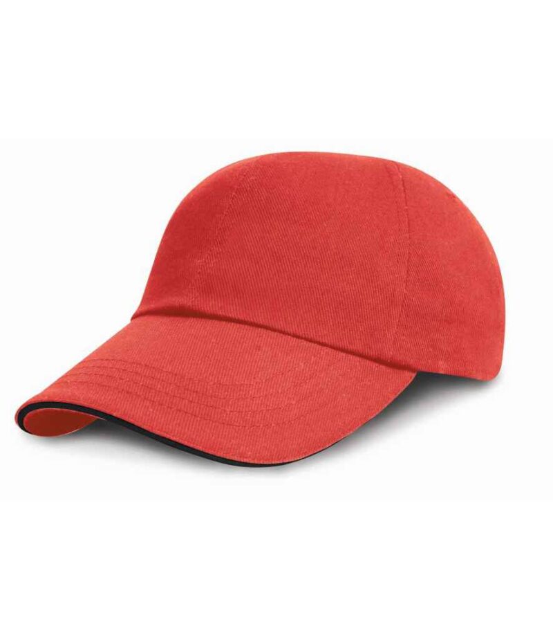 Result Low Profile Heavy Brushed Cotton Cap with Sandwich Peak - Image 12