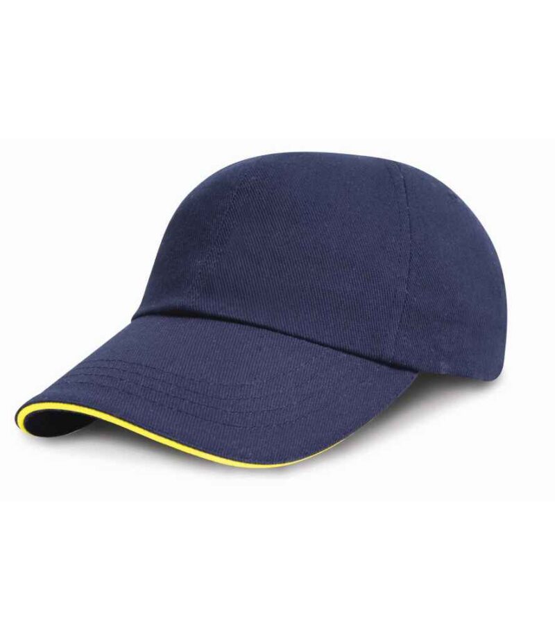 Result Low Profile Heavy Brushed Cotton Cap with Sandwich Peak - Image 5