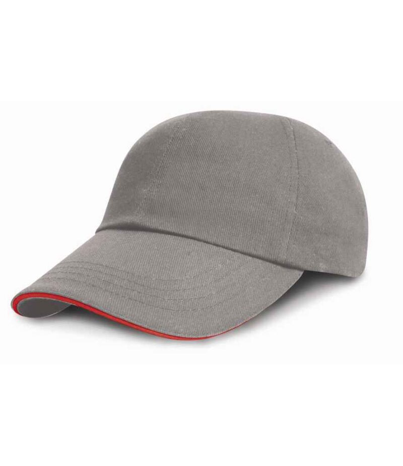 Result Low Profile Heavy Brushed Cotton Cap with Sandwich Peak - Image 9