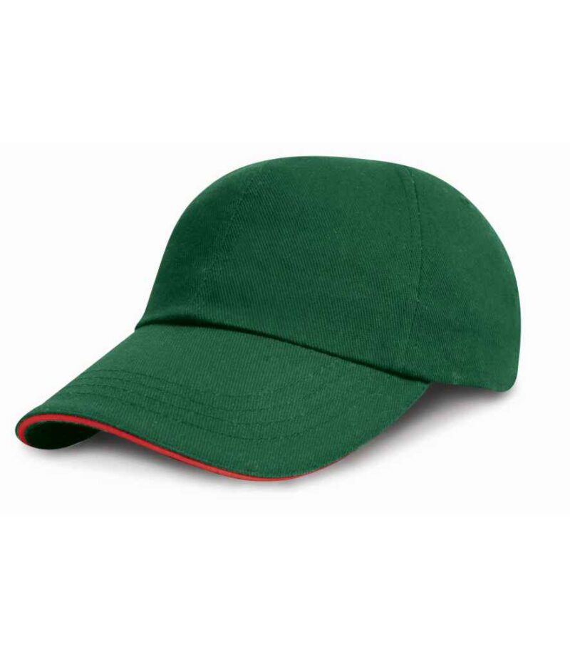 Result Low Profile Heavy Brushed Cotton Cap with Sandwich Peak - Image 6