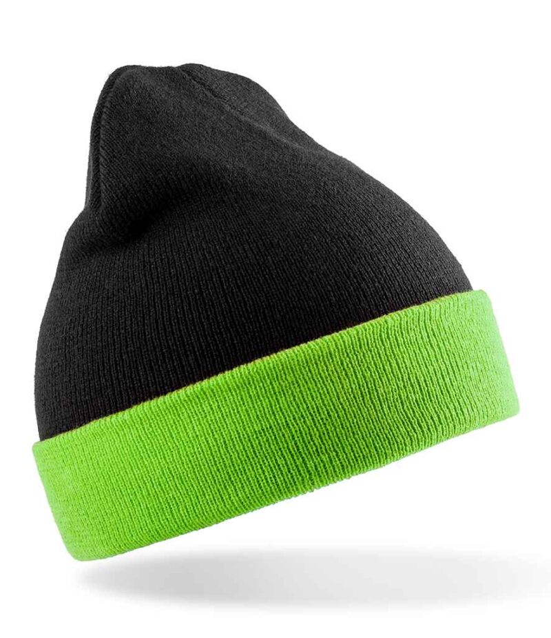 Result Genuine Recycled Black Compass Beanie - Image 2