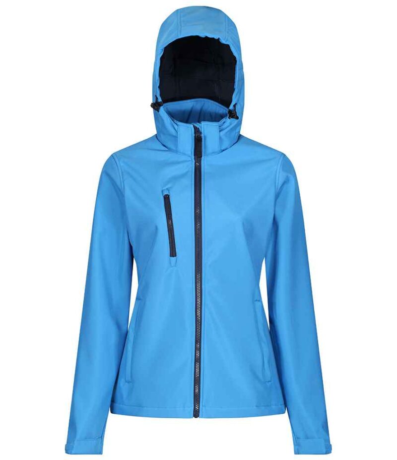 Regatta Ladies Venturer Three Layer Hooded Soft Shell Jacket - Image 6