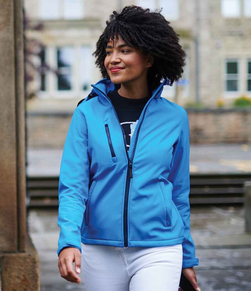 Regatta Ladies Venturer Three Layer Hooded Soft Shell Jacket - Image 5