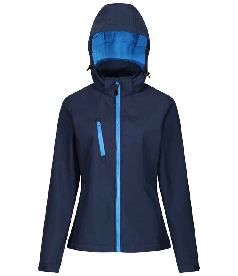 Regatta Ladies Venturer Three Layer Hooded Soft Shell Jacket - Image 7