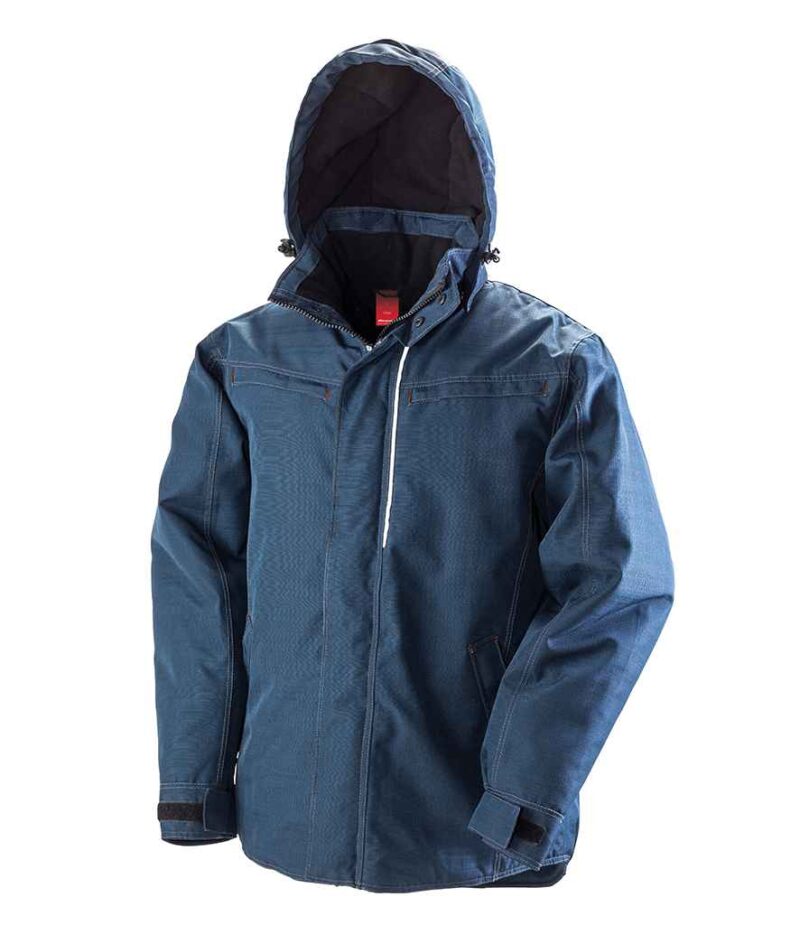 Result Work-Guard Denim Texture Rugged Jacket - Image 8