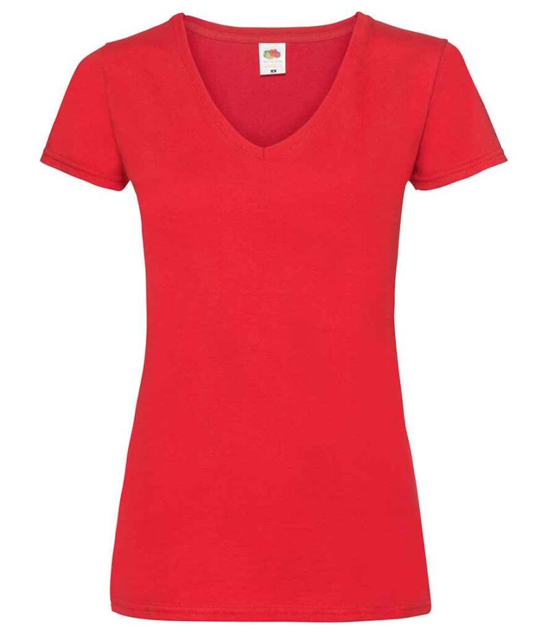 Fruit of the Loom Lady Fit Value V Neck T-Shirt - Image 20