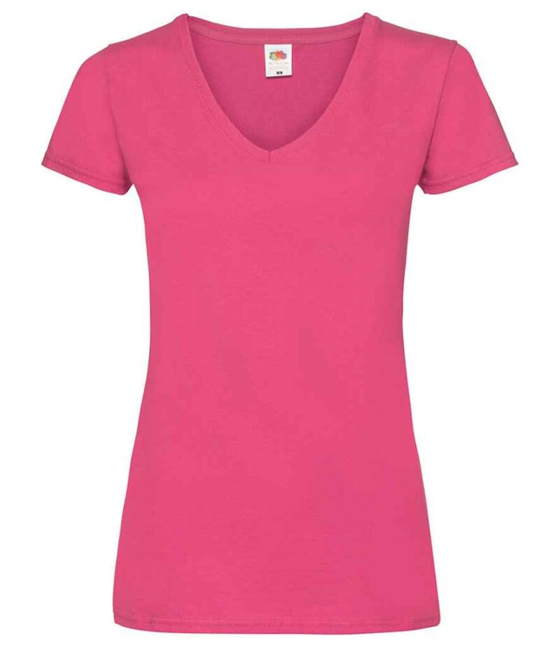 Fruit of the Loom Lady Fit Value V Neck T-Shirt - Image 26