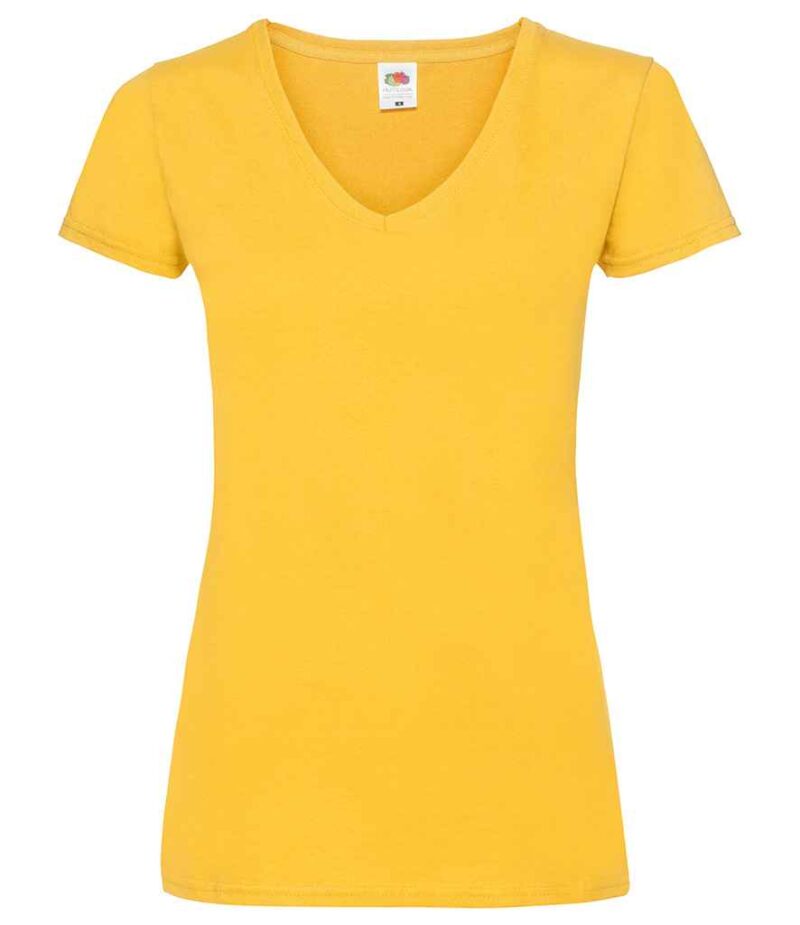 Fruit of the Loom Lady Fit Value V Neck T-Shirt - Image 29