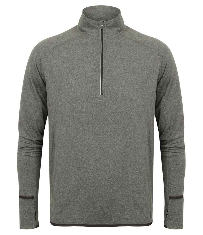 Tombo Long Sleeve Zip Neck Performance Top - Image 5