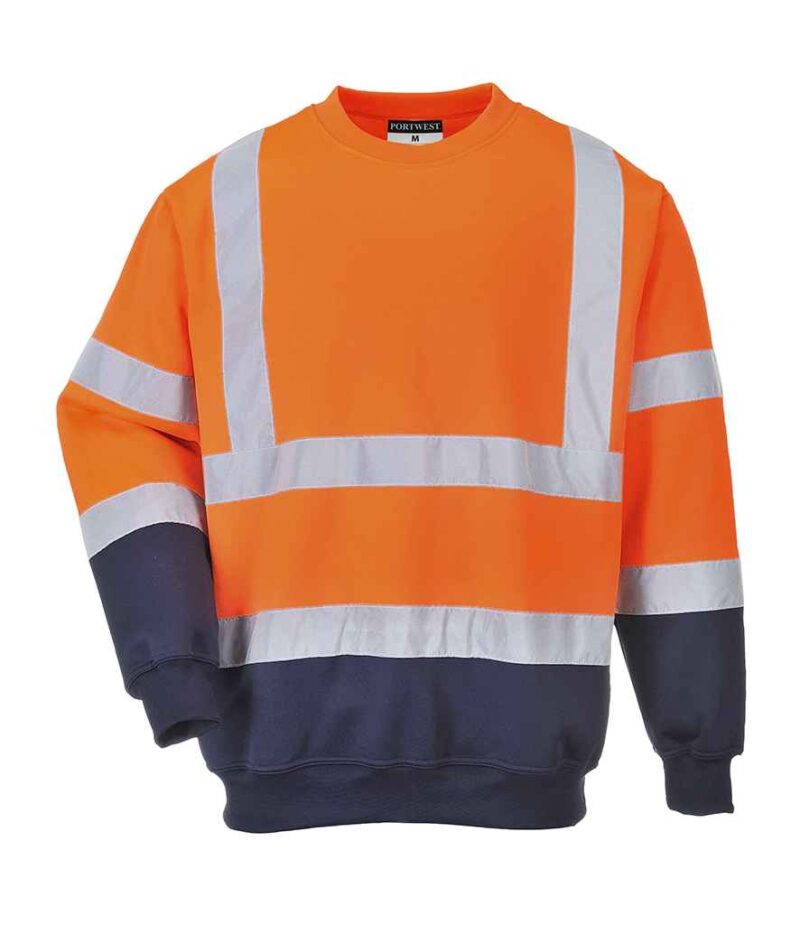 Portwest Hi-Vis Two Tone Sweatshirt - Image 2