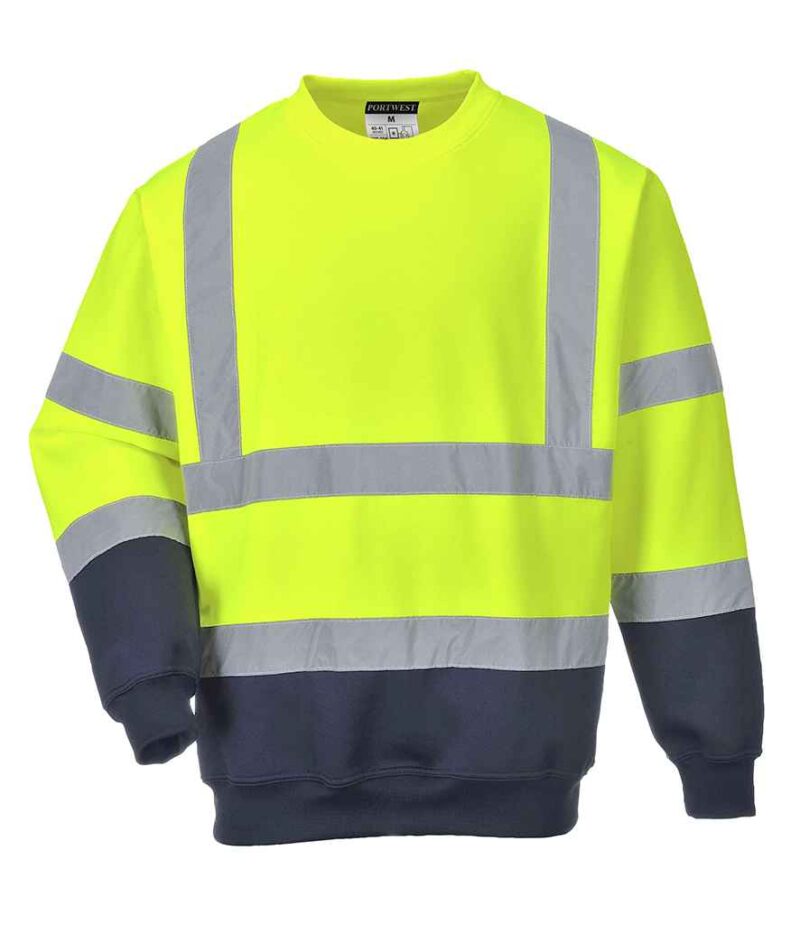 Portwest Hi-Vis Two Tone Sweatshirt - Image 3