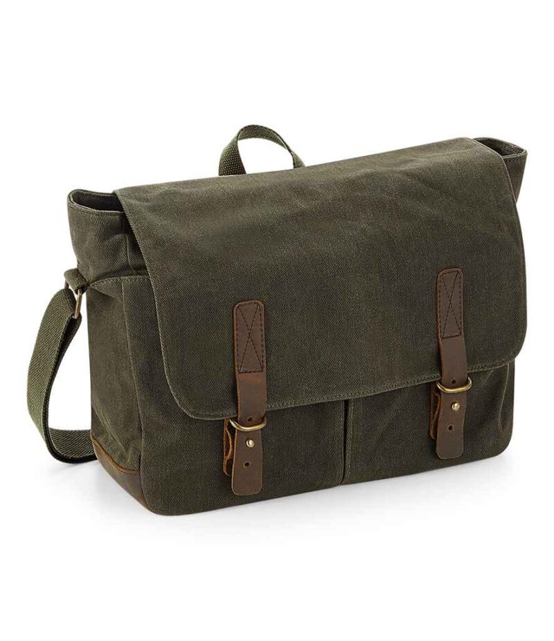 Quadra Heritage Waxed Canvas Messenger - Image 2