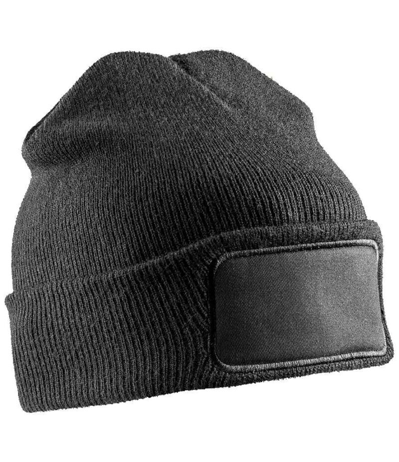 Result Genuine Recycled Double Knit Printers Beanie - Image 2