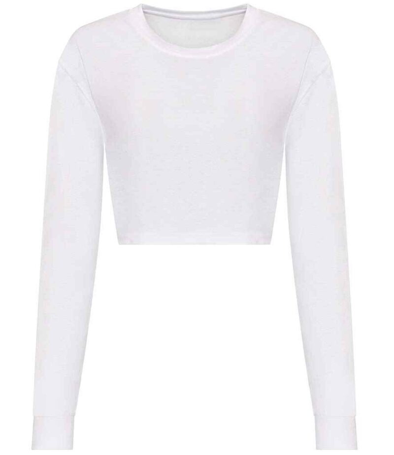 AWDis Ladies Long Sleeve Cropped T-Shirt - Image 6